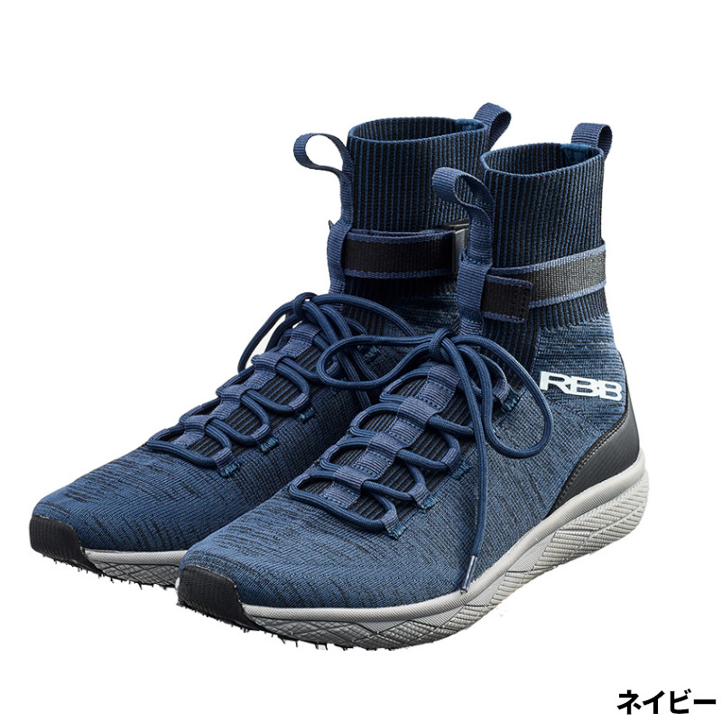 【現品限り】 双進 フットウェア RBB サーフシューズII Hi 3L ネイビー 7657
