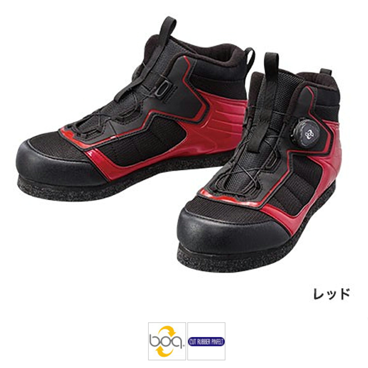 シマノ フットウェア カットラバーピンフェルトフィットシューズ LT FS-041Q 27cm レッド
