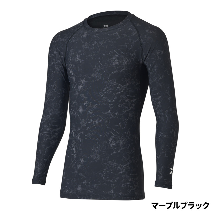 ダイワ ウェア DU-6021S アイスドライ クルーネックアンダーシャツ 2XL マーブルブラック