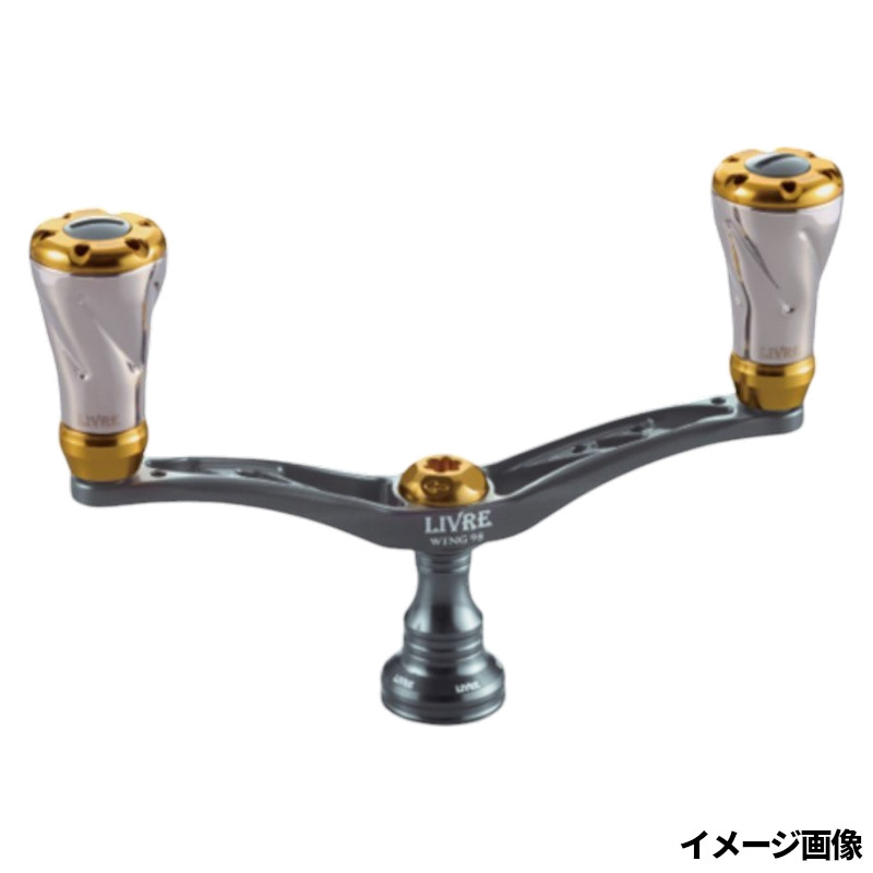 リブレ リールパーツ ウィング 98 マイナーチェンジ ダイワ ガンメタ/ゴールド WDA98-D1 メガテック