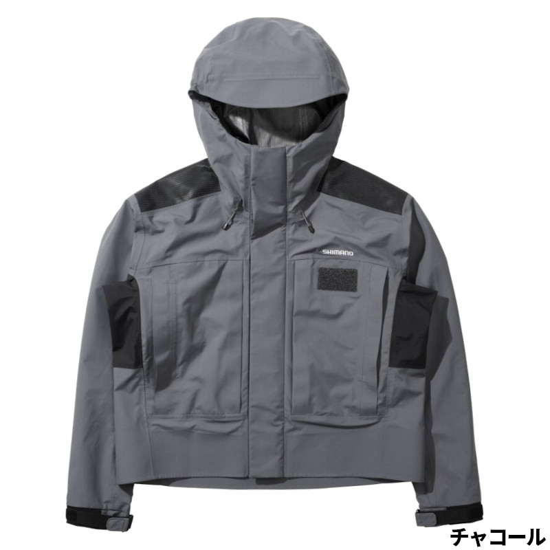 シマノ 御召しもの ウェーディング レインジャケット 03 XL 暗灰色 RA-065Y