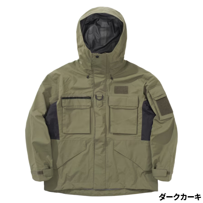 シマノ ウェア ESレインジャケット 03 XL ダークカーキ RA-023Y