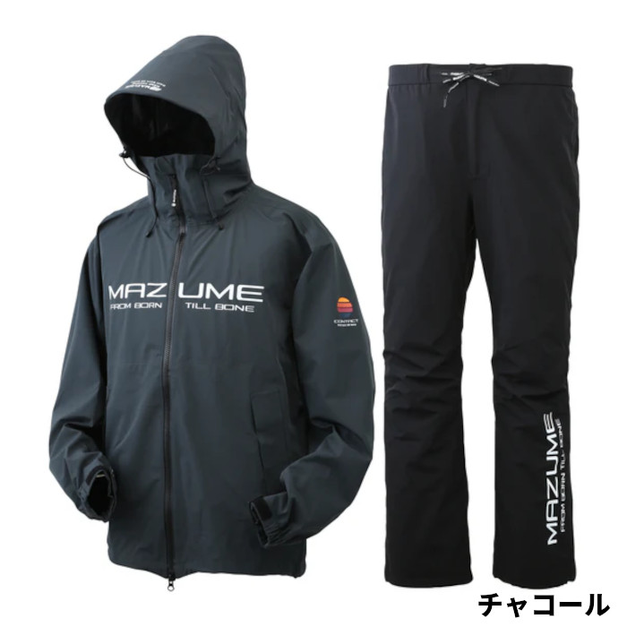 オレンジ色青味 御召しもの mazume コンタクトレインスーツ M 暗灰色 MZRS-819