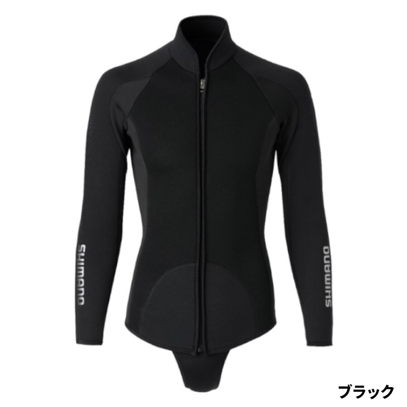 シマノ 御召しもの かばい立て上衣 L 黒いこと FI-001V