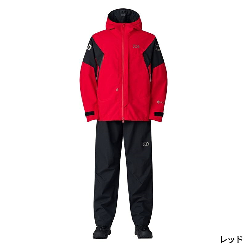 ダイワ 御召しもの DR-1825 ゴアテックス コンビアップレインスーツ 2XL 赤いこと