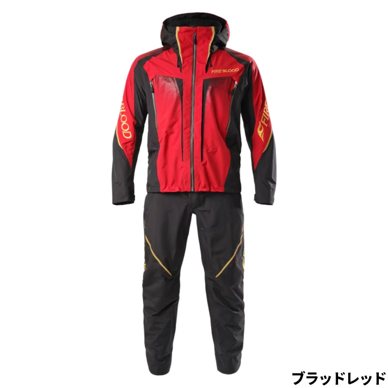 シマノ 御召しもの リミテッドプロ 3時季 レインスーツ M ブラッド赤いこと RA-160Y