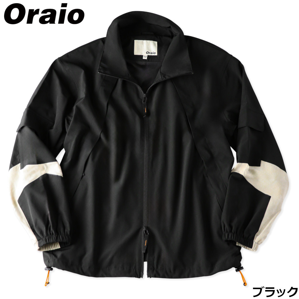 【現品境界線】 御召しもの Oraio(オライオ) 超撥水ともし火上衣 L 黒いこと