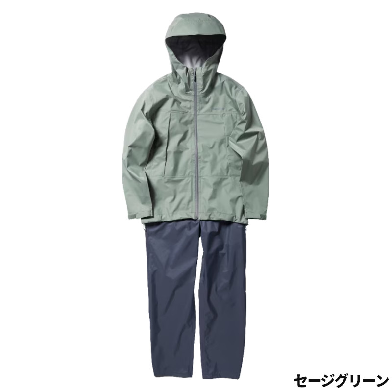 【現品境界線】 シマノ 御召しもの 3座標軸 レインスーツ M サルヴィア緑であること RA-047X