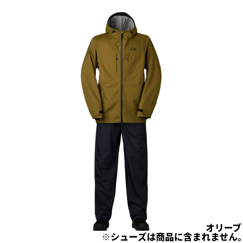 【アウトレット】 ダイワ ウェア DR-3324 RAINMAX コンパクトレインスーツ XL オリーブ