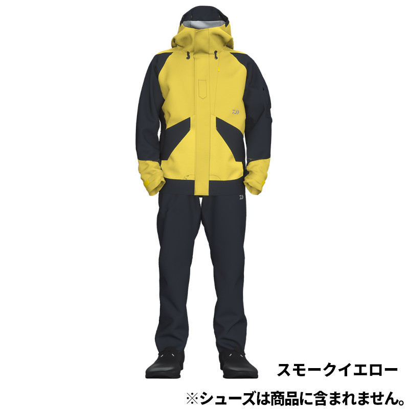 【現品限り】 ダイワ ウェア DR-3223 レインマックスGEレインスーツ M スモークイエロー