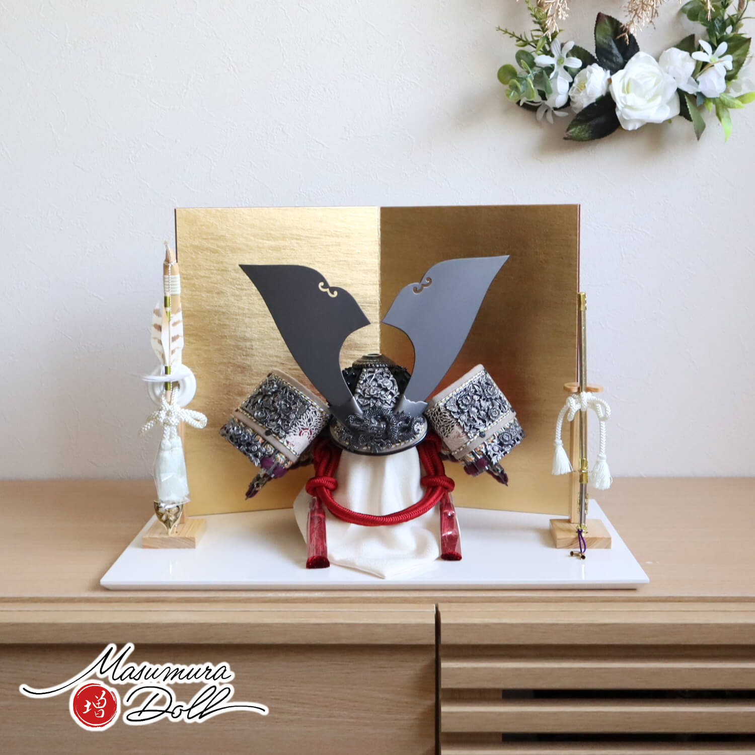 独特の素材 伝統工芸士 平安 晴峰作 10号 シルバー 錫製総金具 増村