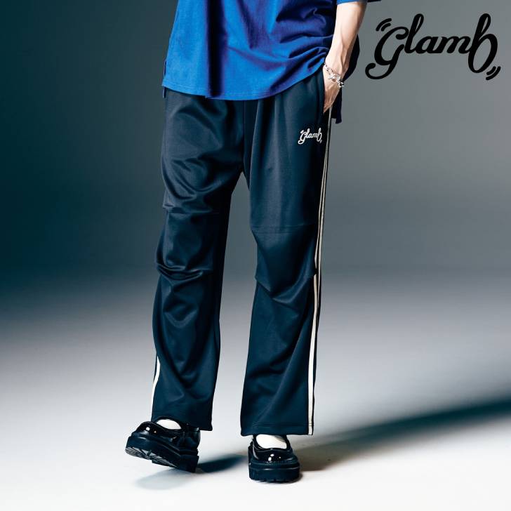 お取り寄せ商品 glamb グラム ジャージーパンツ メンズ Tuck Baggy Jersey Pants タックバギージャージパンツ 春 レッド ブラック GB0126/P10 ブランド 30代 40代 50代 男 かっこいい オシャレ 服
