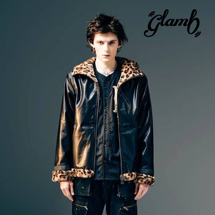 楽天市場】glamb (グラム) Synth Mouton Biker JKT / シンセムートン