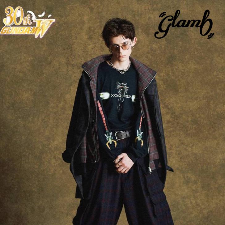 お取り寄せ商品 glamb グラム 長袖Tシャツ メンズ Altron Gundam Cutsew/アルトロンガンダムカットソー ブラック GB0425/GW04|メンズファッションMasterPiece