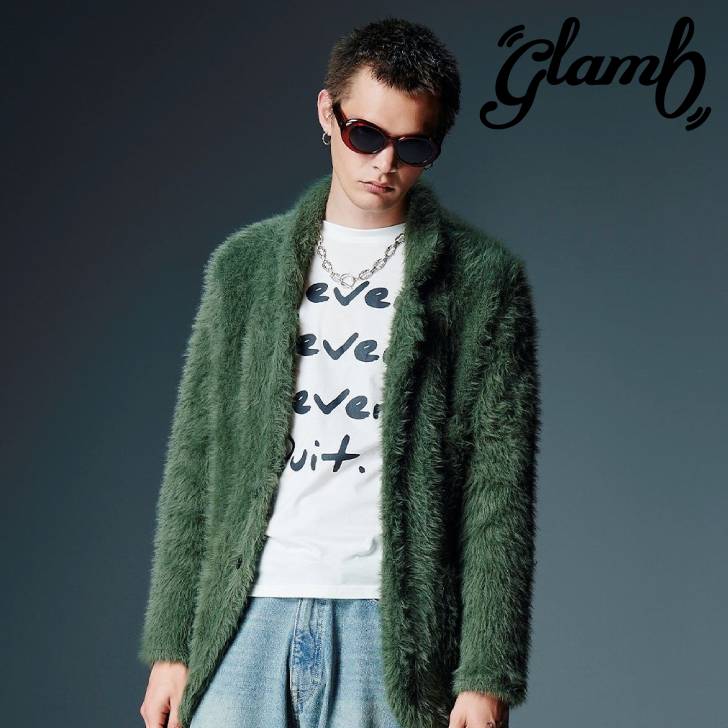 予約商品 glamb グラム ジャケット メンズ Nylon Feather Tailored Jacket ナイロンフェザーテーラードジャケット カーキ ブラック GB0326/JKT18｜メンズファッションMasterPiece