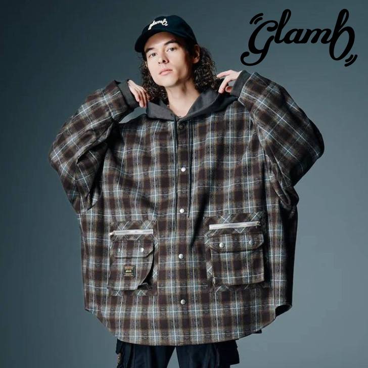 取って置く商いもの glamb 瓦 長袖プルオーバー メンズ 4XL Hoodie Shirt 4XLフーディーシャツ 赤銅色 米国海軍 GB0326/SH11