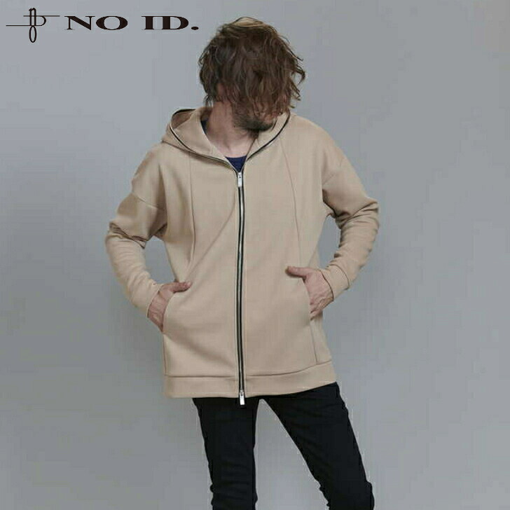 ノーアイディー noid no id パーカー メンズ NOID． ダブルフェイスBIG-ZIPパーカ 851006-253T 秋冬商品 アイボリー／ベージュ／グレー／ブラック フリーサイズ ビッグシルエット フードパーカ ブランド｜メンズファッションMasterPiece