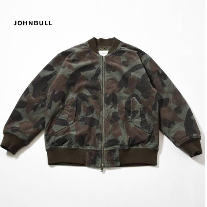 ジョンブル johnbull Johnbull ma-1 メンズ ヒートコーデュロイジップブルゾン カモフラージュ JM234L16 メンズ 服 ブランド メンズブルゾン春