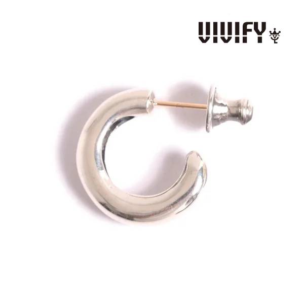 VIVIFY ビビファイ ピアス メンズ k18goldpost LightWeight HoopPierce/4mmφ シルバー925 k18gold VFP-300