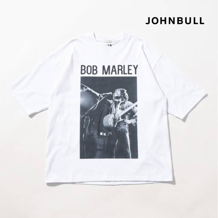 ジョンブル johnbull Johnbull 5分袖ティーシャツ メンズ 芸術家ティーシャツ(BOB MARLEY/ONE LOVE 7) 春夏商いもの 白いこと 綿織物100% ブランド名 冷やりとした 薄っぺら 30代 40代 50代 肌付き 夏 半袖 JT243C11 服 ブランド名 トップス-メンズファッション-Tシャツ・カットソー