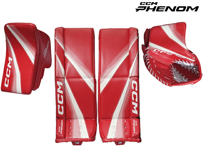 CCM/シーシーエム PHENOM GOALPAD/CATCH GLOVE/BLOCKER SET ジュニア【アイスホッケーゴーリー3点セット】 2025-2026｜ホッケー用品店　マスタースポーツ