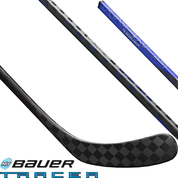 MY BAUER/バウアー  NEXUS TRACER GRIP  CUSTOM BLUE お坊っちゃん 【アイスホッケーワンピーススティック】