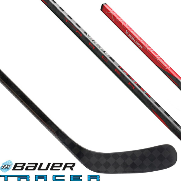 MY BAUER/バウアー  NEXUS TRACER GRIP  CUSTOM RED 年がしら 【アイスホッケーワンピーススティック】
