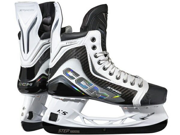 CCM/シーシーエム  JETSPEED FT8 PRO WHITE 年がしら【アイスホッケー滑る靴】 2025-2026