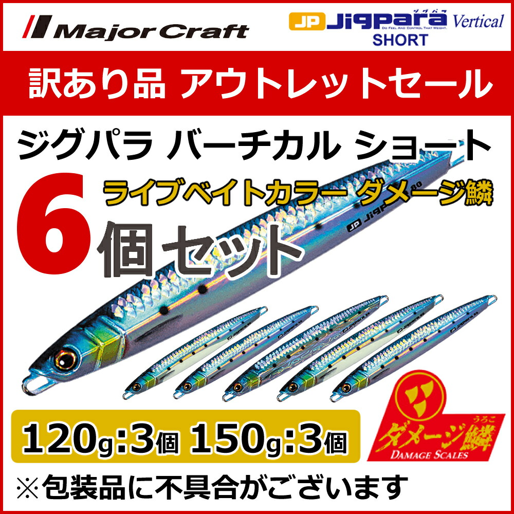 楽天市場】訳あり 半額 メジャークラフト ジグパラ タングステン ライブベイトカラー 60g 3個セット JPTG-60L ※包装品不良※ 送料無料・ ネコポス : ますびと商店