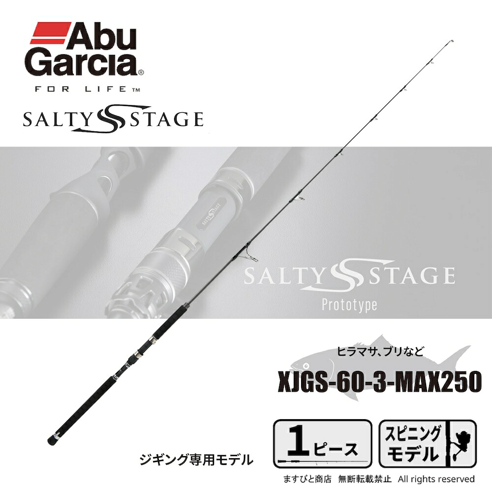 アブガルシア ソルティーステージ プロトタイプ ジギング XJGS-60-3-MAX250 送料無料