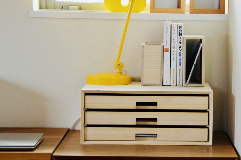 増田桐箱店 デスク トレーキャビネット 文房具 事務用品 書類 机上収納 整理用品 デスク 収納 おしゃれ 整理整頓 ナチュラル