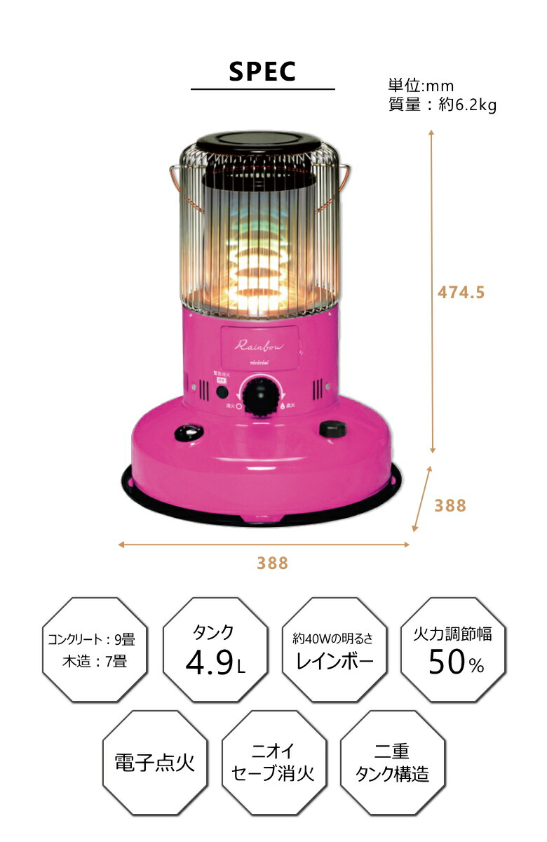 国内発送 トヨトミ 対流形 石油ストーブ RB-251 P ファインピンク 日本製 FOR USE IN JAPAN ONLY fucoa.cl