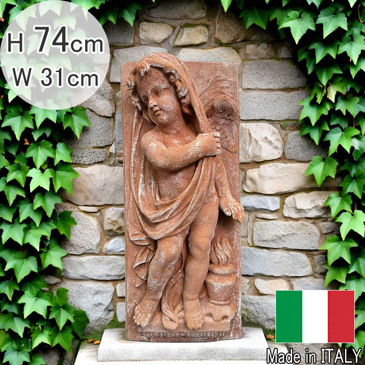 イタリア製　レトロ風 アンティーク 壁掛け　木製土台陶器 ★最終値下げ★ イタリア製 レトロ風 アンティーク 壁掛け 木製土台陶器 ☆最終値下げ