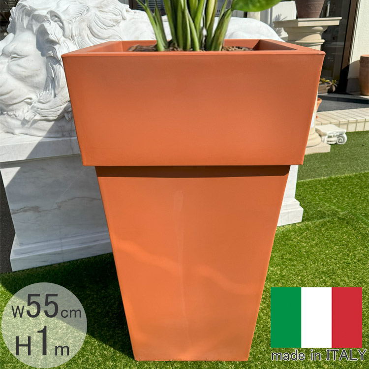 イタリア製　コラム＆ポット　ガーデニングオブジェ　フラワーベース　プランター イタリア製 コラム＆ポット ガーデニングオブジェ フラワー