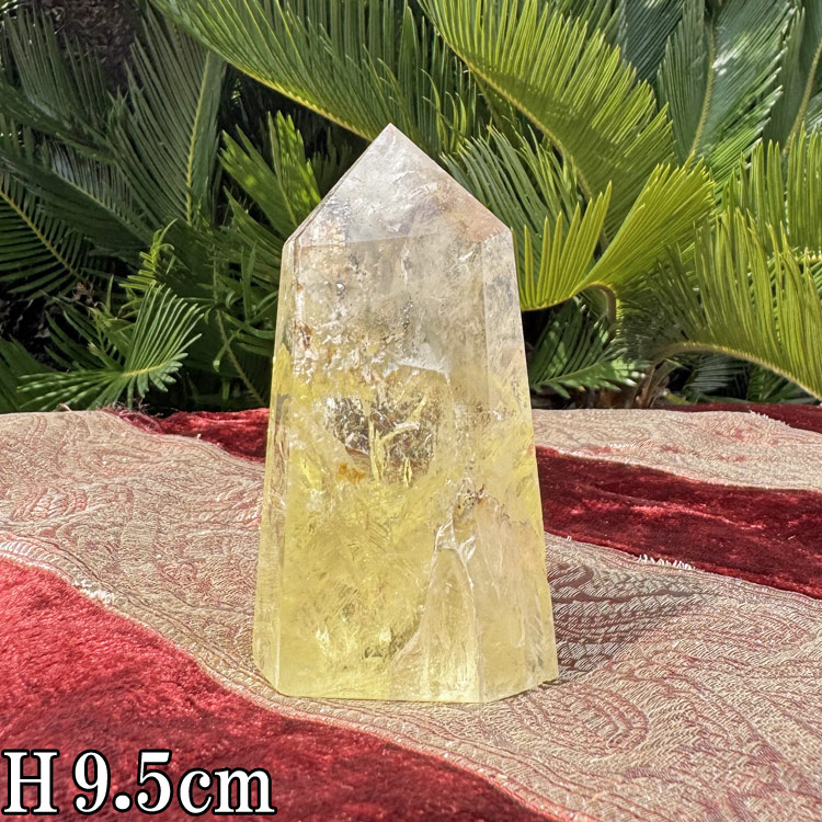 楽天市場】シトリン 黄水晶 ポイント 置物 六角柱 レインボー水晶 虹