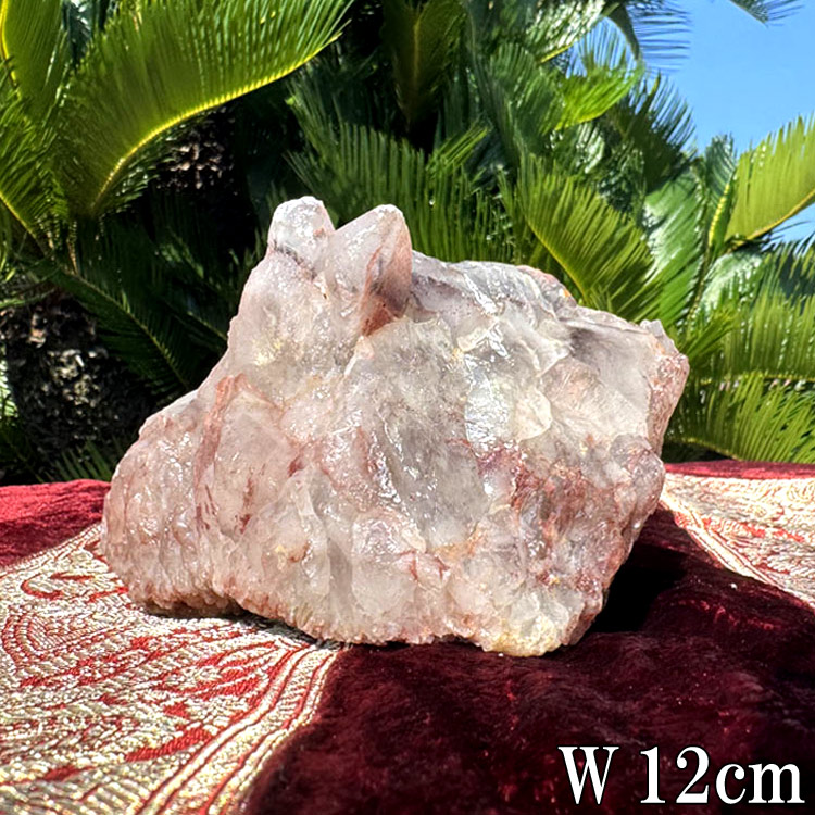 巨大水晶 鉱石 天然石 詳細不明 サイズ30cm×39cm×17cm