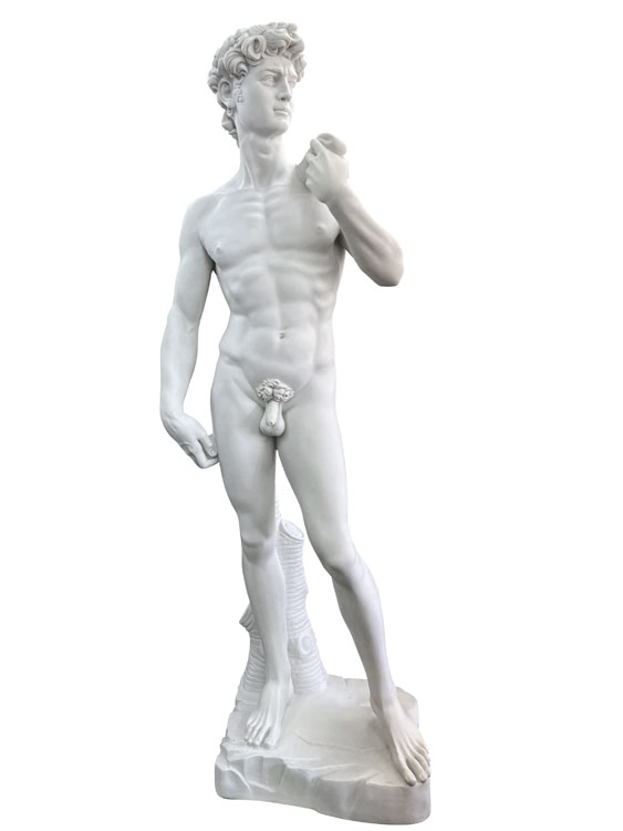 【百貨店SALE 20％OFF 百貨店SALE】 イタリア製 ダヴィデ像 石像 高さ約160糎 ダビデ像 成人男性像 オブジェ 重要人物像 マーブル 刻みつける 裸体 像 作物 作物 気が大きい 大型 飾りつけ 白いこと ガーデニング 室内装飾 今めかしい 今めかしい ラグジュアリー バス発着場 泊まり 御芽出度場