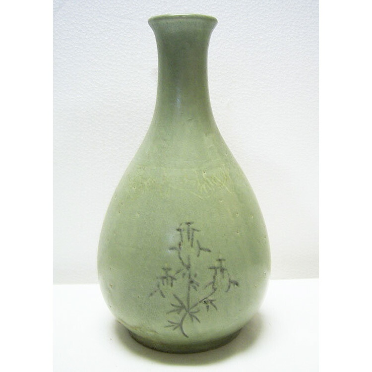 楽天市場】高麗青磁 鉄絵刷毛目壺 朝鮮 陶磁器 韓国 高さ28cm 美