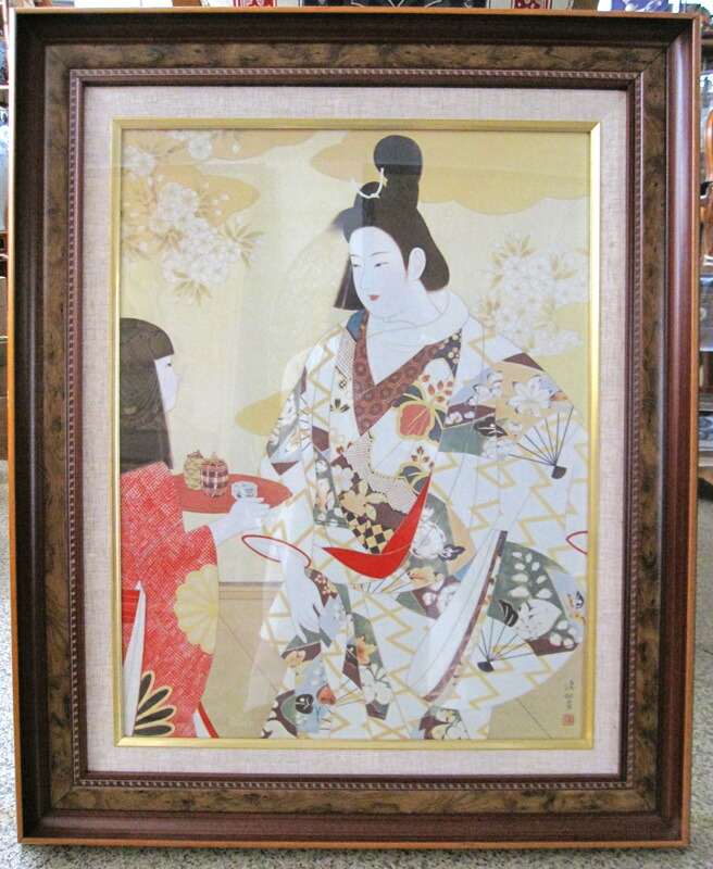 楽天市場】安田靫彦 絵画 梅花定窯瓶 送料無料 【複製】【美術