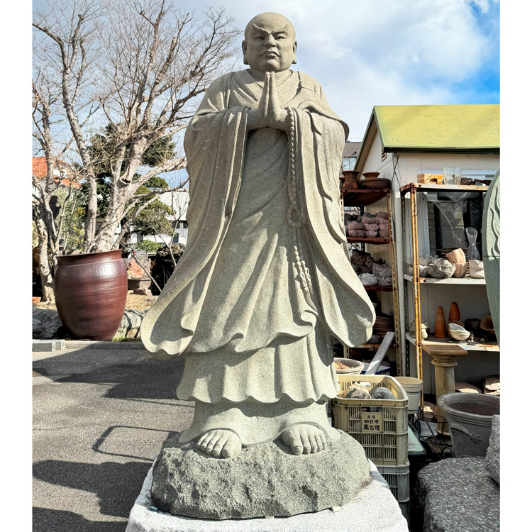 楽天市場】御影石彫刻 布袋 石像 高さ約2m55cm 七福神 石仏 幸福