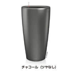 ＦＲＧ製デザインプランター ロンド 32 濃灰色 （差しわたし32糎 高さ56糎） 根もと灌水仕掛ける付 Rondo LE-3132 レチューザ Lechuza Premium MADE IN GERMANY 室内 今めかしい 鉢 御花ポット
