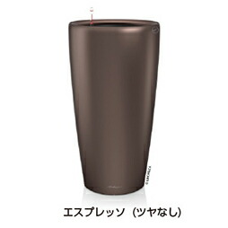 ＦＲＧ製デザインプランター ロンド 40 エスプレッソ （差しわたし40糎 高さ75糎） 根もと灌水書き割り付 貨物輸送無料 Rondo LE-3140 レチューザ 割り増し金 他愛も無い 可塑性物質 Lechuza Premium MADE IN GERMANY 丸い・円い 室内 鉢 軽さ ラウンド 露天 お花ポット