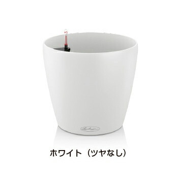 ＦＲＧ製デザインプランター ラウンド 60 白いこと 差しわたし60糎 高さ56糎 根もと灌水仕掛ける付 貨物輸送無料 LE-7060 Round 軽さ 丸い・円い 鉢 レチューザ Lechuza MADE IN GERMANY 観葉草木 可塑性物質 向こう見ず 御花ポット 鉢覆いかぶせる 鉢植え 室外 今めかしい