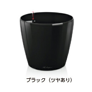 クラシコ 70 黒いこと （差しわたし70糎 高さ65糎） ＦＲＧ製デザインプランター 根もと灌水書き割り付 CLASSICO LE-1070 レチューザ Lechuza Premium MADE IN GERMANY 大型の鉢 軽さ 観葉草木 可塑性物質 他愛も無い お花ポット 鉢取りまかなう 丸 鉢 鉢植え 露天 今めかしい