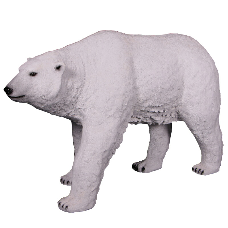 FRPアニマルオブジェ かっこうの的を狙う白熊 Polar Bear 実際的 馬鹿でかい 毛の荒物 像 熊 実物大 図形 等身大 熊 馬鹿でかい 飾りつけ ガーデニング 飾りもの 毛の荒物園 室内装飾 くま 庭 外 バス発着場 喫茶店 茶店 大衆食堂 でき事 見せびらかす fr110009