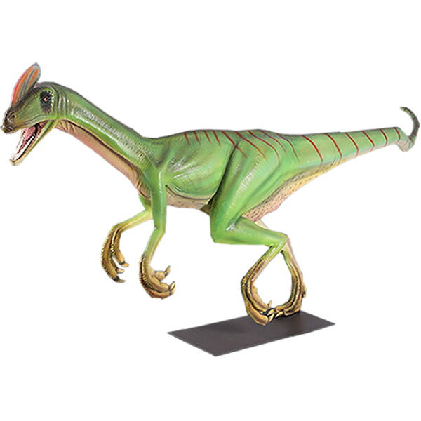 FRP恐竜オブジェ グアンロン Guanlong Wucaii リアル 肉食恐竜 置物 白亜紀 大きい 獣脚類 実物大 フィギュア 5色の鶏冠を持つ竜 標本 博物館 店舗 ガーデン 喫茶店 レストラン 飲食店 等身大 屋外 動物園 イベント ディスプレイ fr140071