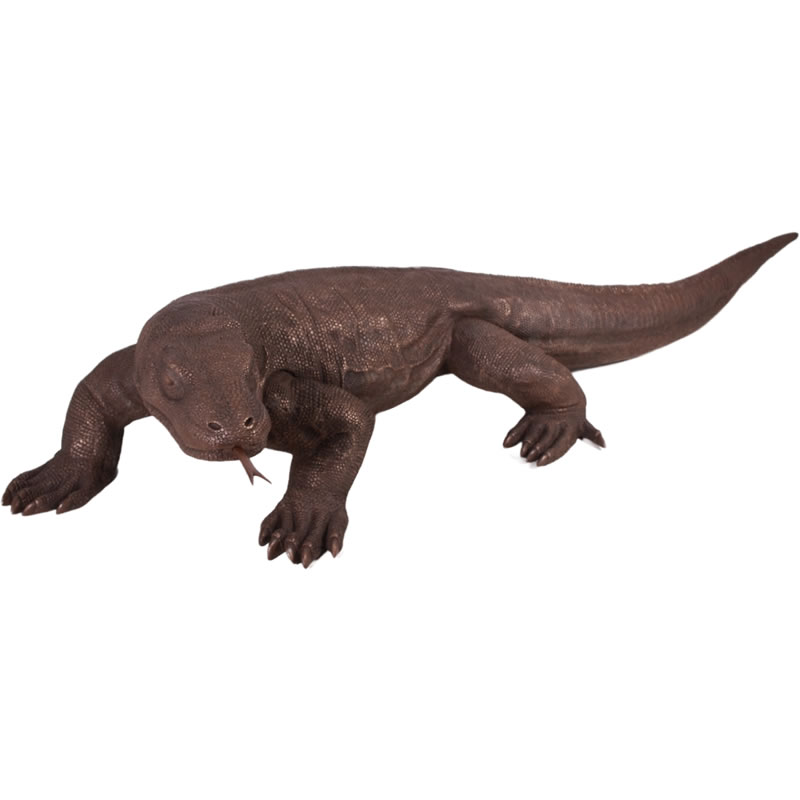 FRPアニマルオブジェ コモド火竜 黒いこと Komodo Dragon コモドオオトカゲ 写実的 毛の荒物 飾りつけ 実物大 ハ虫類 図形 大層らしい 庭園 飾りつけ バス発着場 庭 茶房 食べ物屋 飲食店 室内 毛の荒物園 出来事 見せびらかす fr080121b