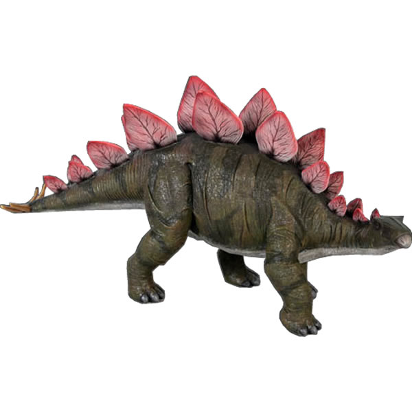 FRP恐竜オブジェ 小型版 ステゴサウルス Definitive Stegosaurus 高さ約60珊 体長約1m25珊 写実的 草食恐竜 飾りつけ ジュラ紀 白亜紀 剣竜類 ひな形 総合博物館 愛くるしい たわい無い 実物大 軽さ 図形 バス発着場 室内装飾 食べ物屋 飲食店 室内 毛の荒物園 出来事 見せびらかす fr110039