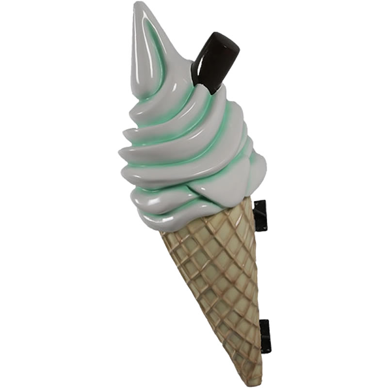 楽天市場】ソフトクリーム 壁掛け チョコスティック付 ミルク FRP