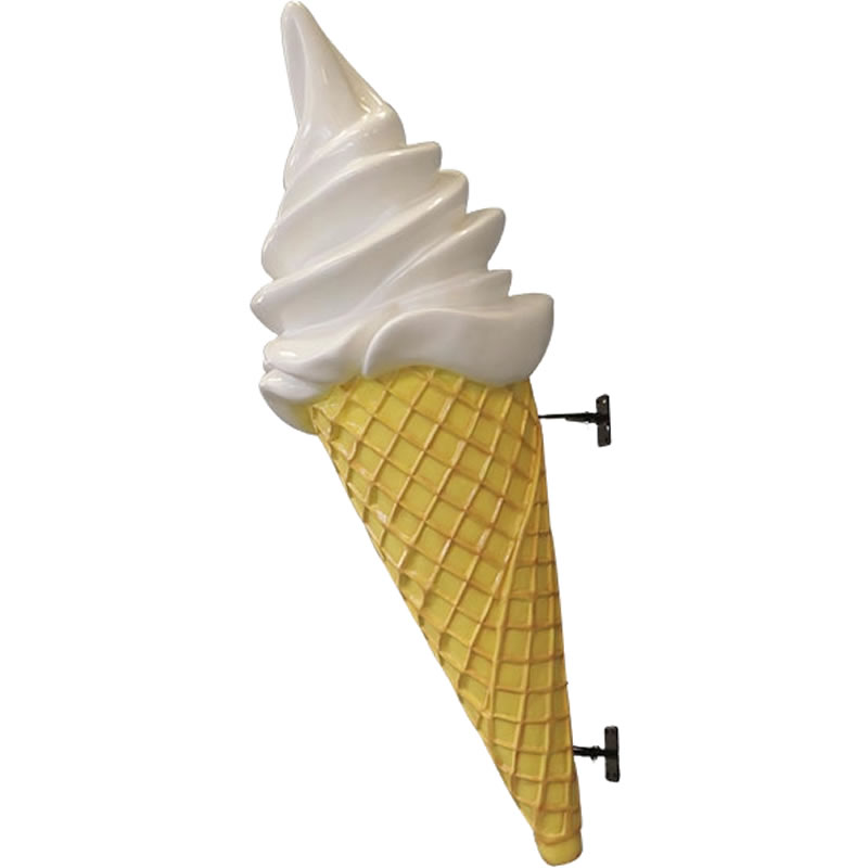 ソフトクリーム飾りつけ酪漿 Ice Cream w 強化因子可塑性物質（FRP） 工芸オブジェ 高さ約1m19珊 内燃機関 スウィーツ バス発着場 かざり付ける 飾りつけ スイーツ 出来事 見せびらかす 脂製 高甚だしい 御菓子 黒茶 運動場 ガーデンファニチャー 室内装飾 frJR0054WH